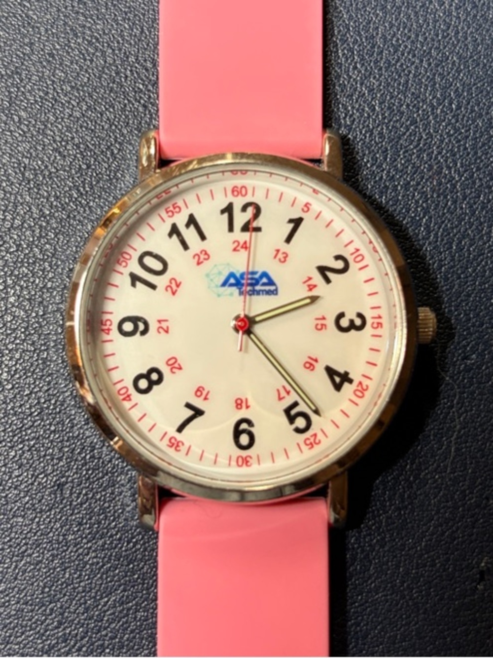 AsaTechmed Scrub Nurse Watch - Easy To Read Dial, Second Hand, Water Resistant